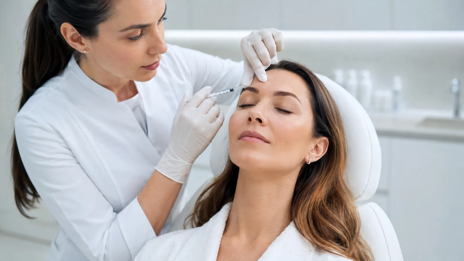 Botulinum (Botox) kosmetisch Hochwertiger Behandlungsraum bei AESTHORA für Botulinum in Kesselsdorf bei Dresden